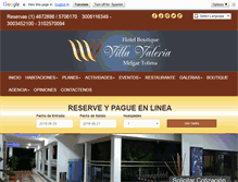 Tablet Screenshot of hotelmelgarvillavaleria.com